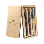 Set of small test tubes with 3 types of peppers in a gift box made of designer cardboard (3× 10 g)