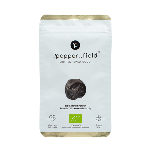 BIO Kampot fermented, lyophilized, and salted pepper