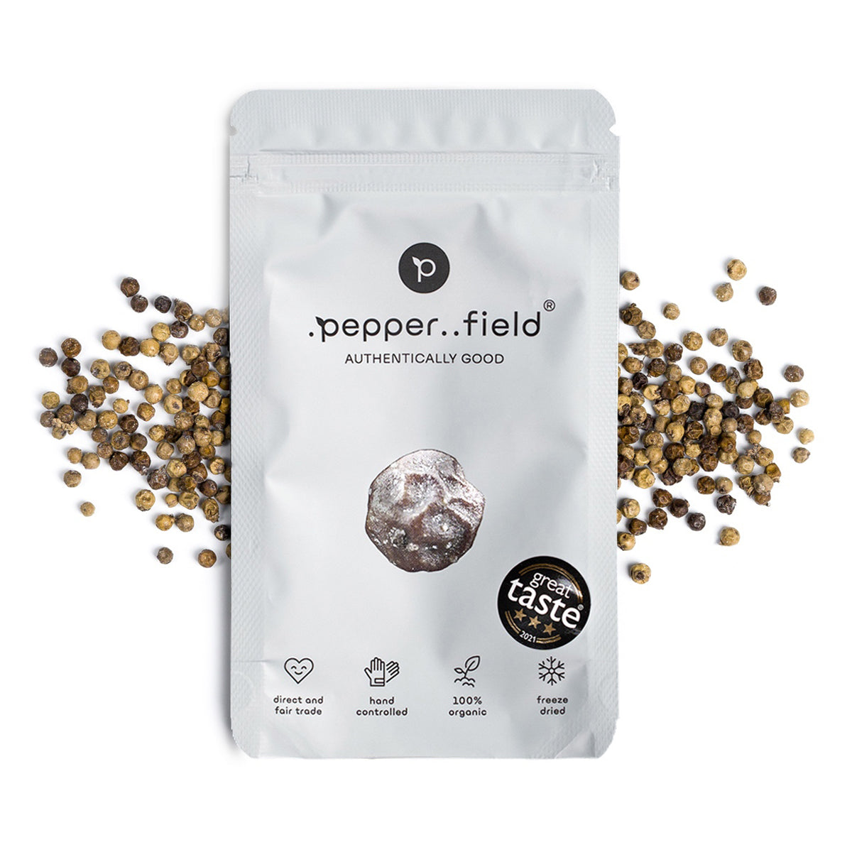 Poivre vert de Kampot lyophilisé avec sel 20 g