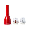 FinaMill gift set – shiny red battery Grinder with two containers 