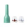 FinaMill Gift Set – shiny green battery Grinder with two containers 
