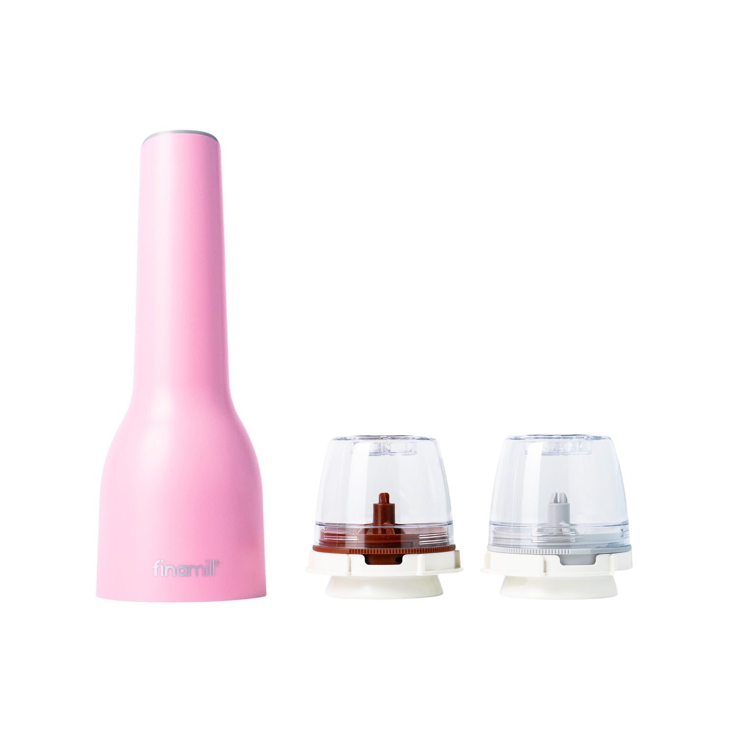 FinaMill Gift Set – pink rechargeable Grinder with two containers 