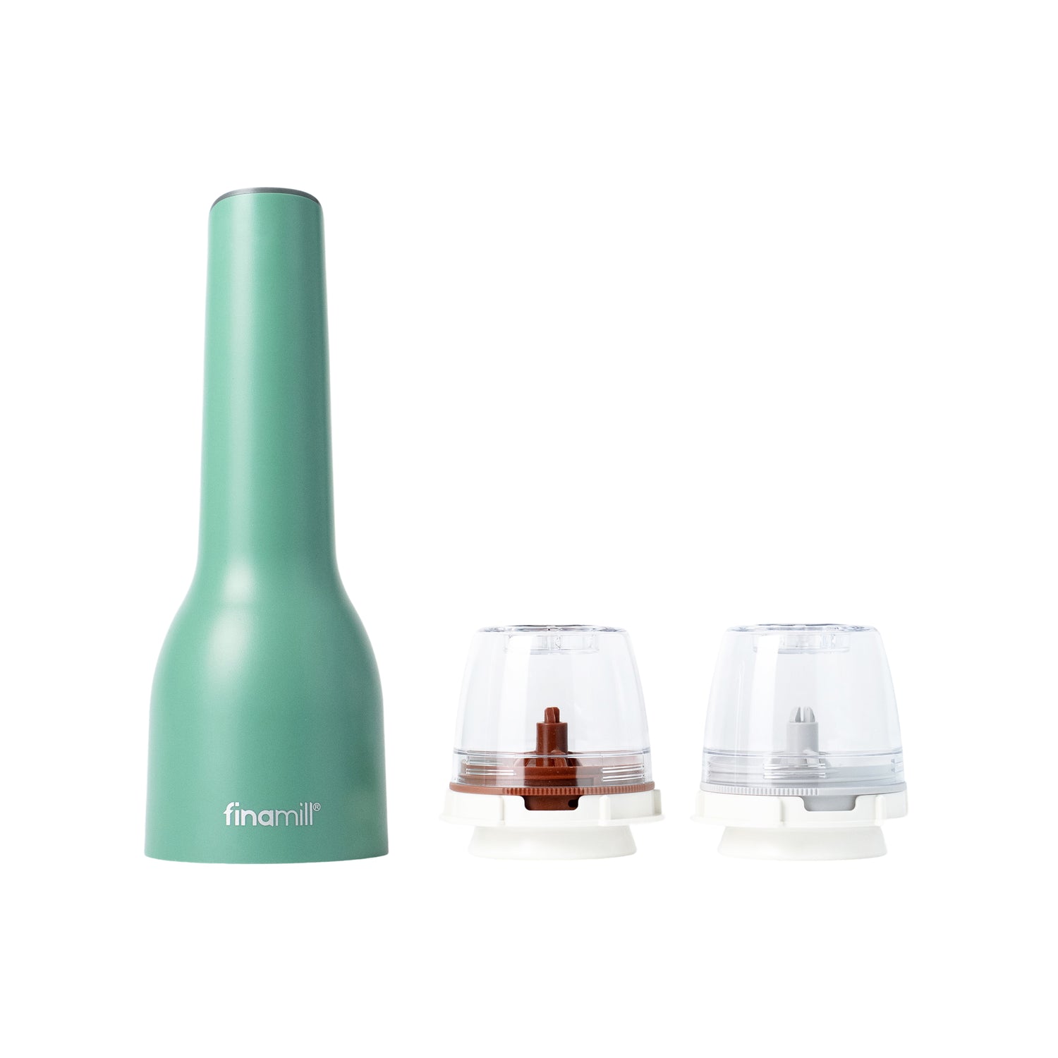 FinaMill Gift Set – green rechargeable Grinder with two cartridges 