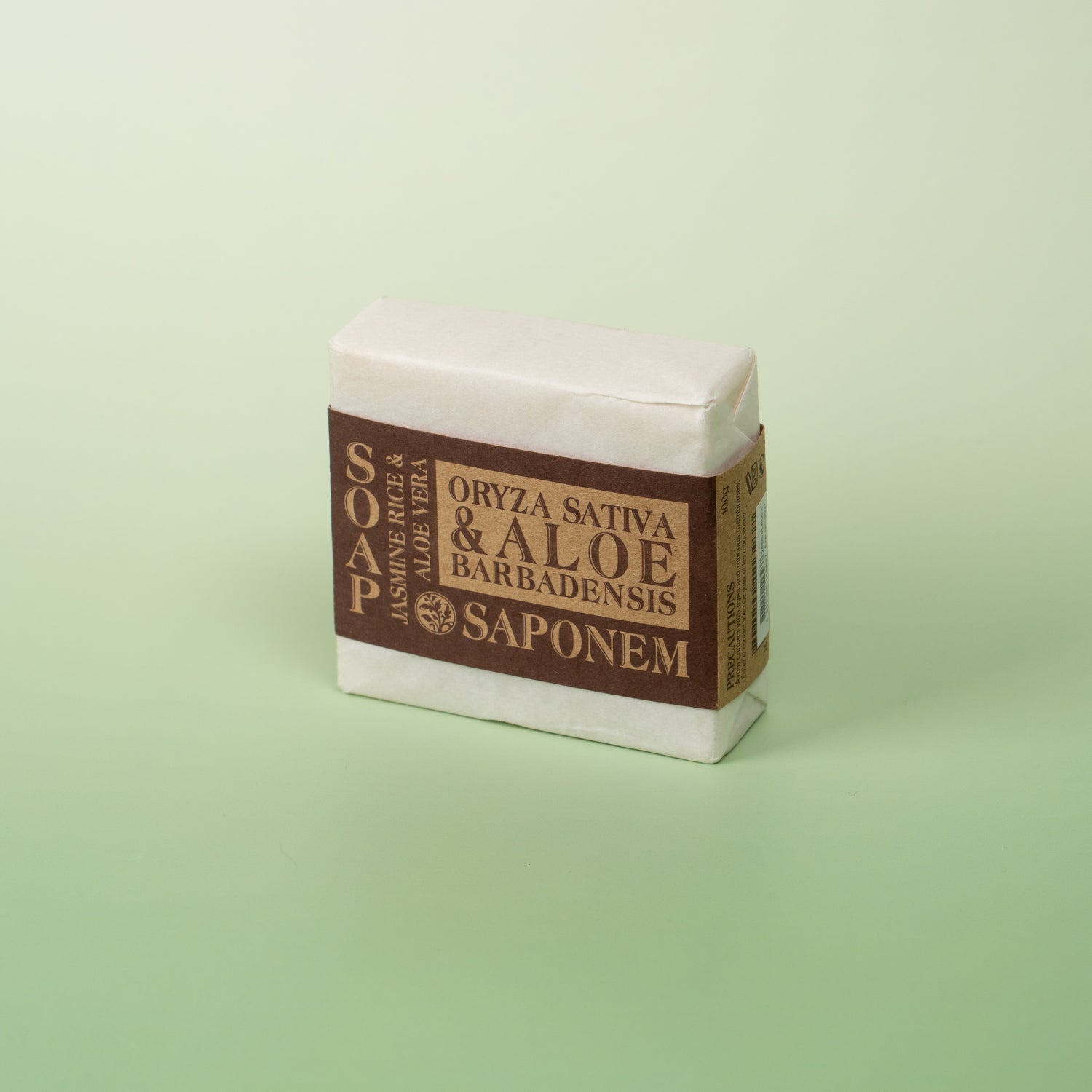 Natural cosmetic soap – aloe vera & rice 