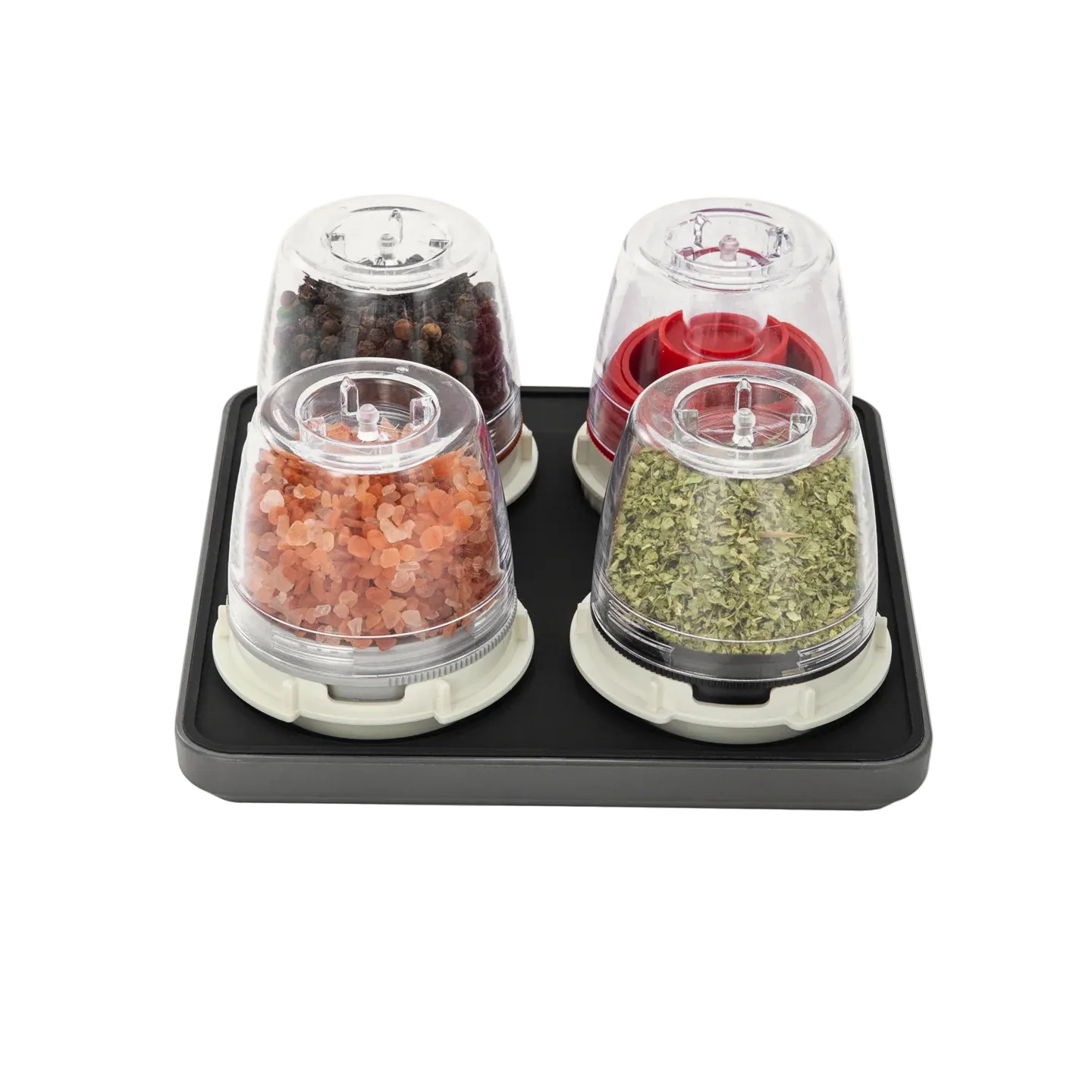 FinaMill base for 4 containers, black 